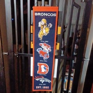 Heritage Vertical Banner - Navy and Orange